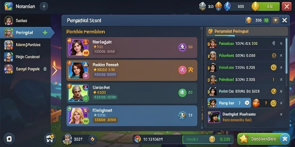 Tampilan menu utama yang menarik dan intuitif.