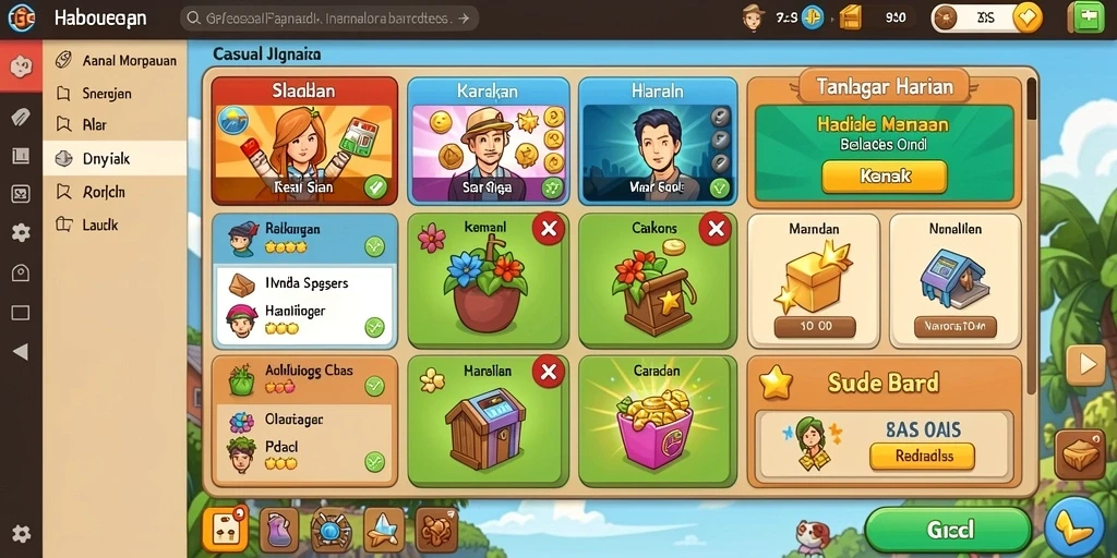Tangkapan layar menampilkan aksi seru dalam game.