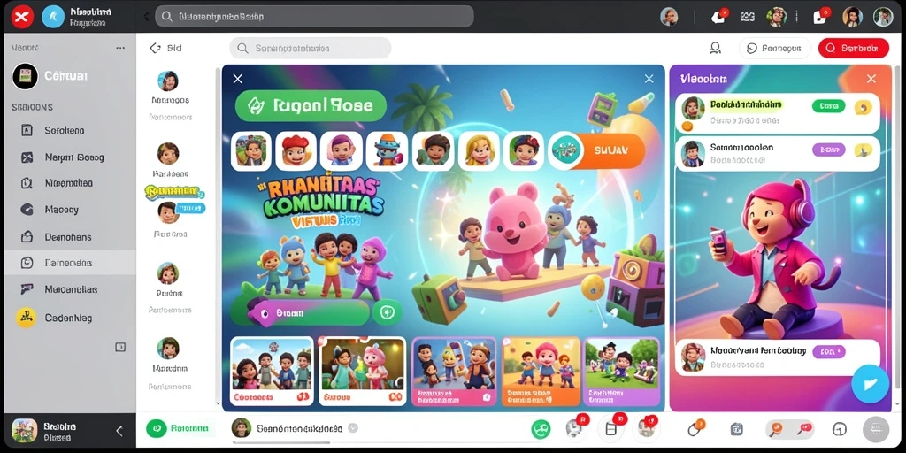 Tangkapan layar menampilkan antarmuka menu utama ACEPARTY.