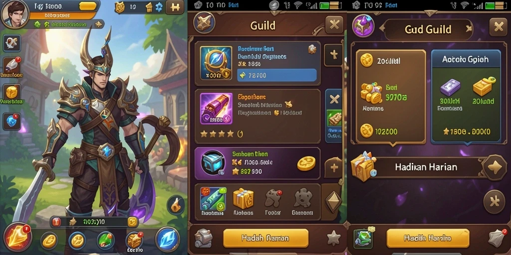 Tampilan antarmuka game yang menarik.