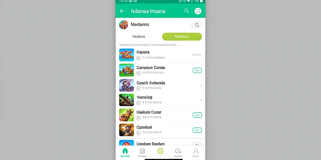 Tampilan menu utama yang menarik dan mudah dinavigasi.