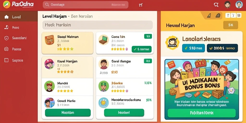 Tampilan antarmuka yang user-friendly dan menarik.