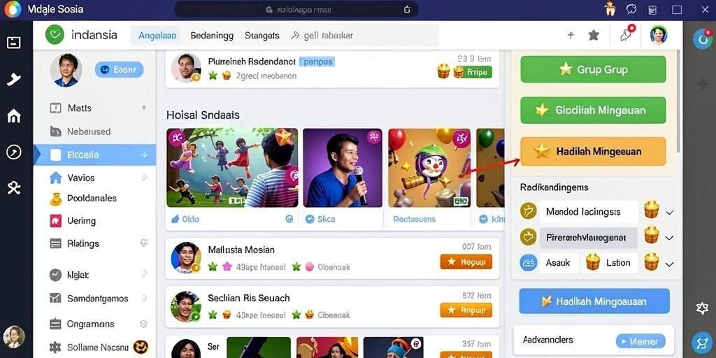 Tampilan awal permainan yang menarik.