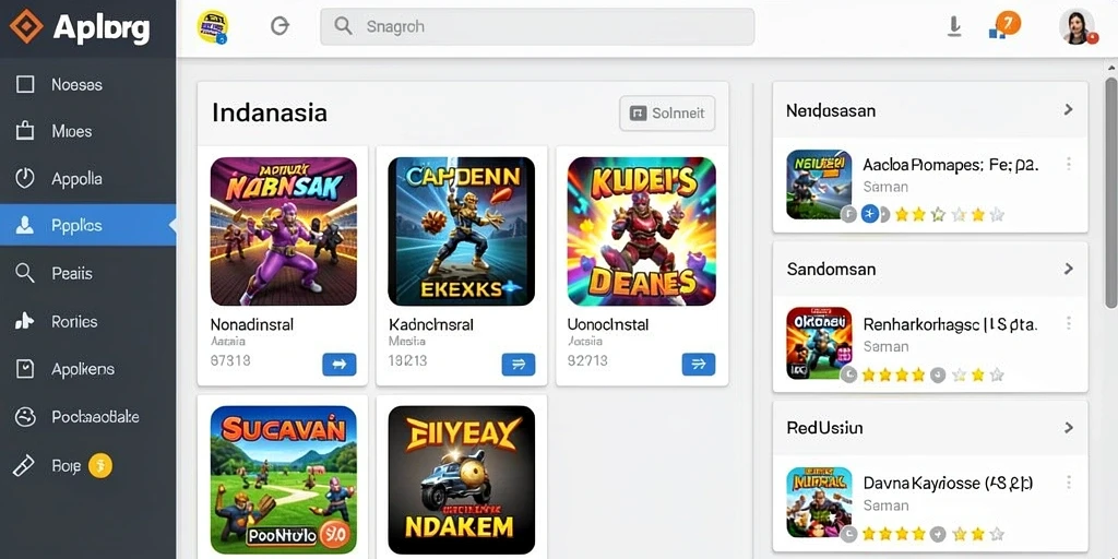 Tampilan grafis yang menarik dan penuh warna.