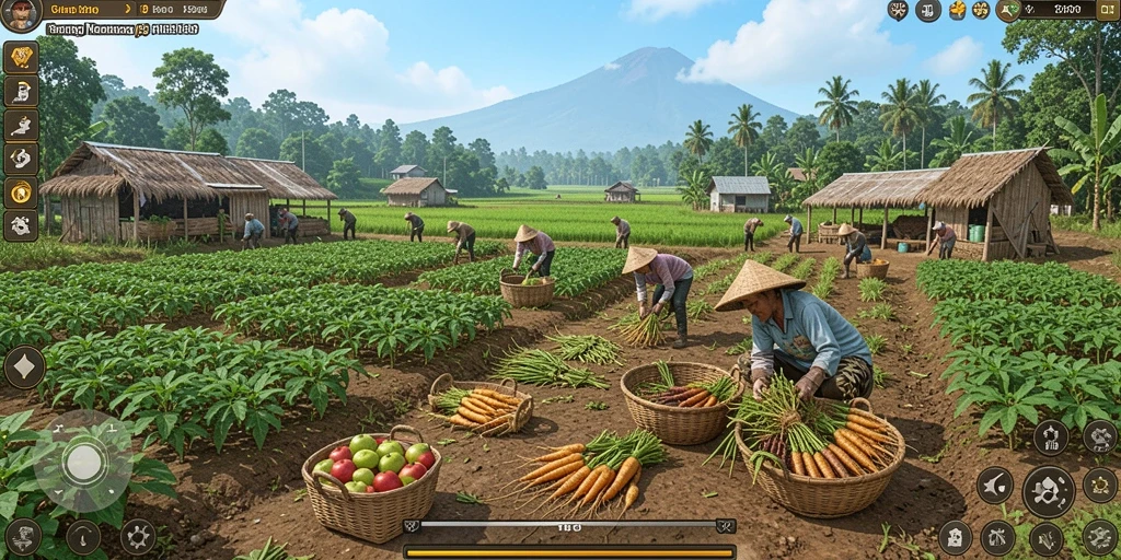 Tampilan grafis yang menakjubkan dalam permainan.