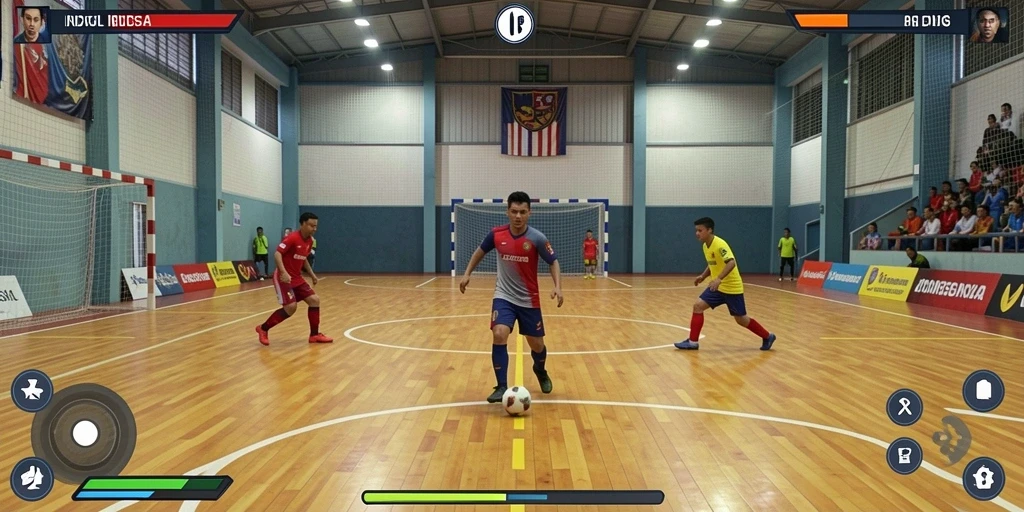 Tampilan antarmuka permainan yang interaktif.