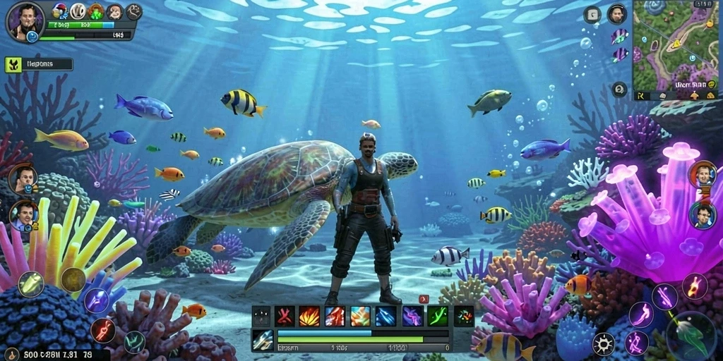 Tangkapan layar menampilkan pemandangan indah dalam game.